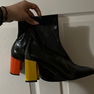 NWOT Jeffrey Campbell SZ 10 black boots color boots